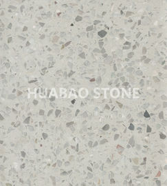White Color Stone Slab Tiles Sheet Large Size Containing Resin With Poor Heat Resistance